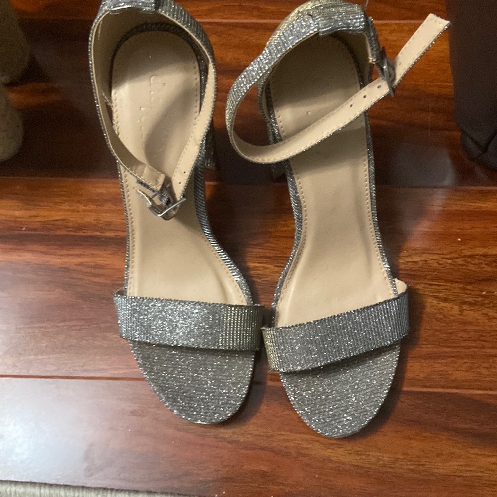 Sparking silver shoes
